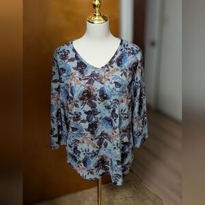 Jules and Leopold Floral Print Women's Top